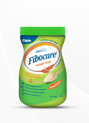 Cipla Fibocare Isabgol Husk Powder | Sugar Free | Effectively Relieves Constipation, 100 g