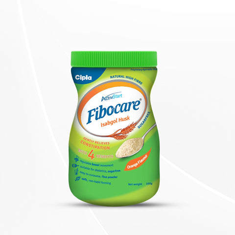 Cipla Fibocare Isabgol Husk Powder | Sugar Free | Effectively Relieves Constipation, 100 g