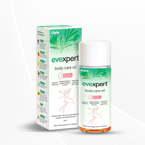Cipla Health Evexpert Body Care Oil Suitable for Stretch Mark & Scar Removal 80ml
