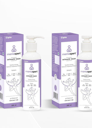 Cipla Mamaxpert Intimate Wash for Women, Enriched with Tea Tree Oil & Neem Extract 100ml Pack of 3