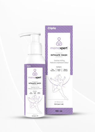 Cipla Mamaxpert Intimate Wash for Women, Enriched with Tea Tree Oil & Neem Extract 100ml Pack of 2