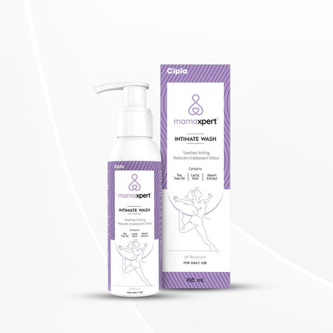 Cipla Mamaxpert Intimate Wash for Women, Enriched with Tea Tree Oil & Neem Extract 100ml Pack of 2