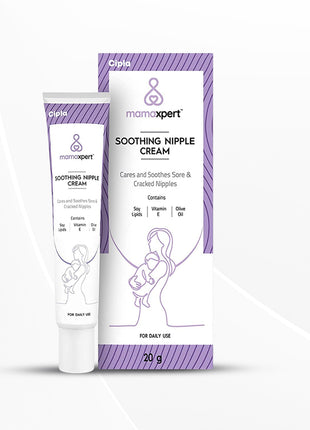 Cipla Mamaxpert Soothing cream, Soothes Sore & Cracked Nipples for Breast Feeding Moms, 20 gm