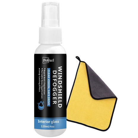Anti Fog Spray for Car Windshield Inside & Windows - Long Lasting Window Defogger for Mirrors, Glasses, Bathroom Glass & Plexiglass Instant Fog Prevention & Protection - 120ML/4OZ