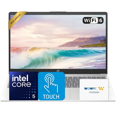 HP 2025 Pavilion 15.6 inch FHD Touchscreen Laptop Computer, 10-Core Intel i5-1334U, 32GB RAM, 1TB Storage (512GB SSD + 512GB External), Wi-Fi 6, Long Battery Life, Windows 11 with Microsoft Office