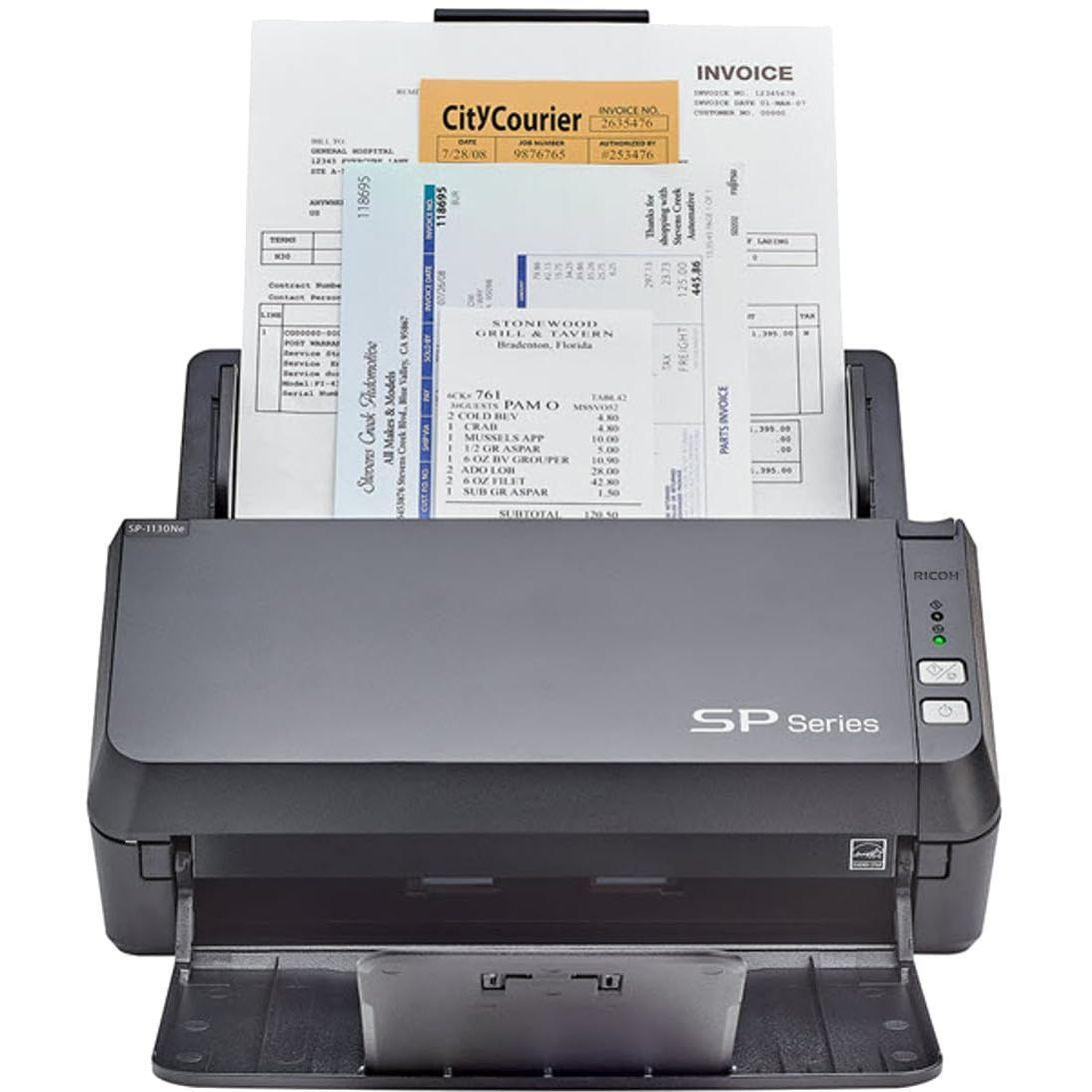 RICOH SP-1130Ne Easy-to-Use Color Duplex Document Scanner with Automatic Document Feeder (ADF) and Twain Driver