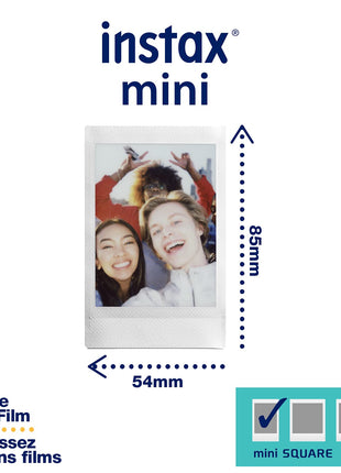 FUJIFILM Instax Mini Instant Film Twin Pack (White), 20 Photos