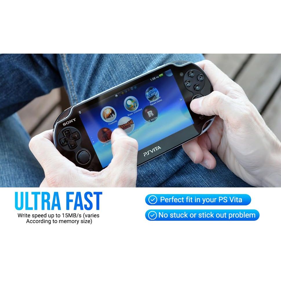Gamer Gear SD2Vita 6.0 Memory Card Adapter, PS Vita PSVSD Micro SD Adapter PSV 1000/2000 PSTV FW 3.65 HENkaku Enso System, White, 001494