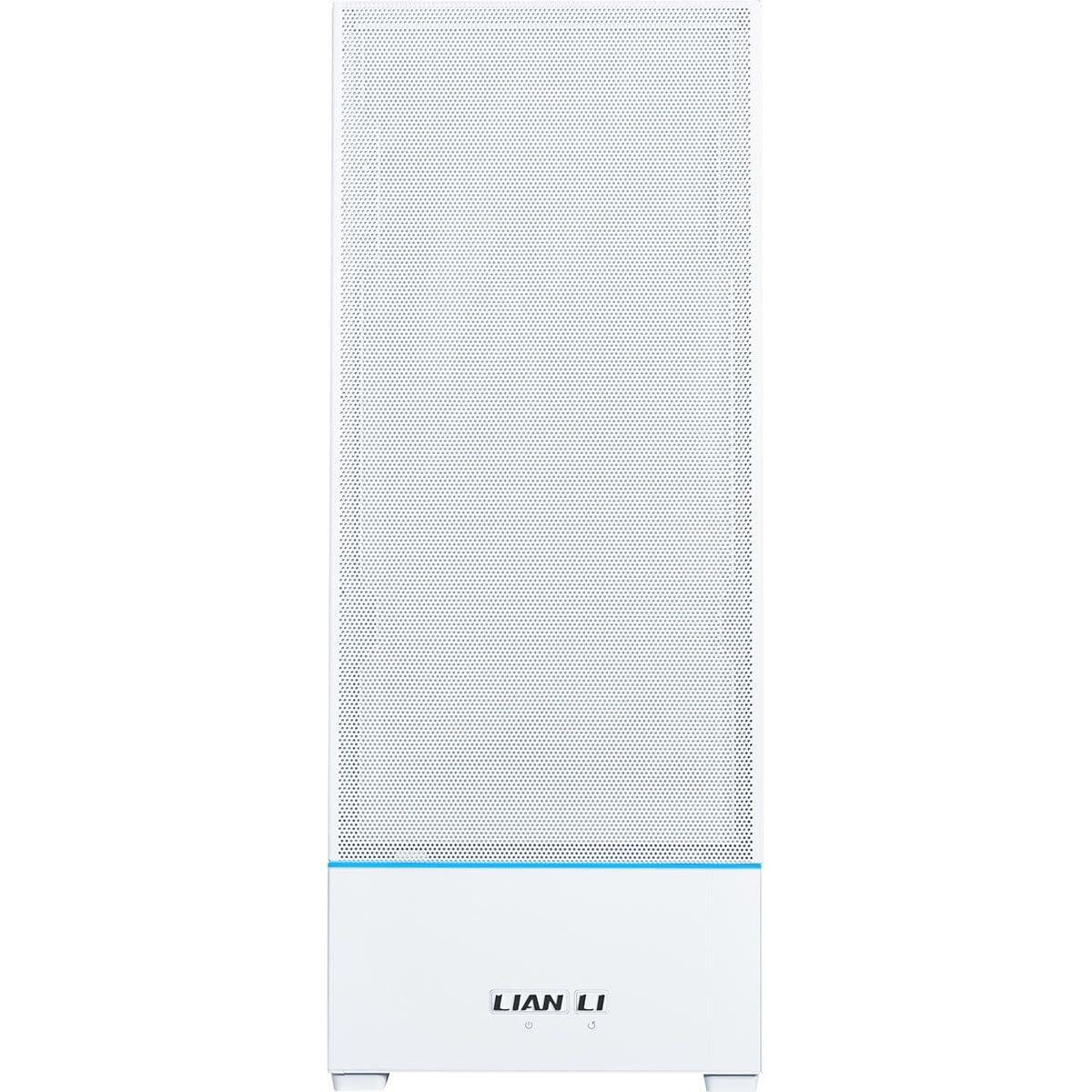 Lian Li SUP01 RGB Tempered Glass ATX Small Tower Computer Case, White