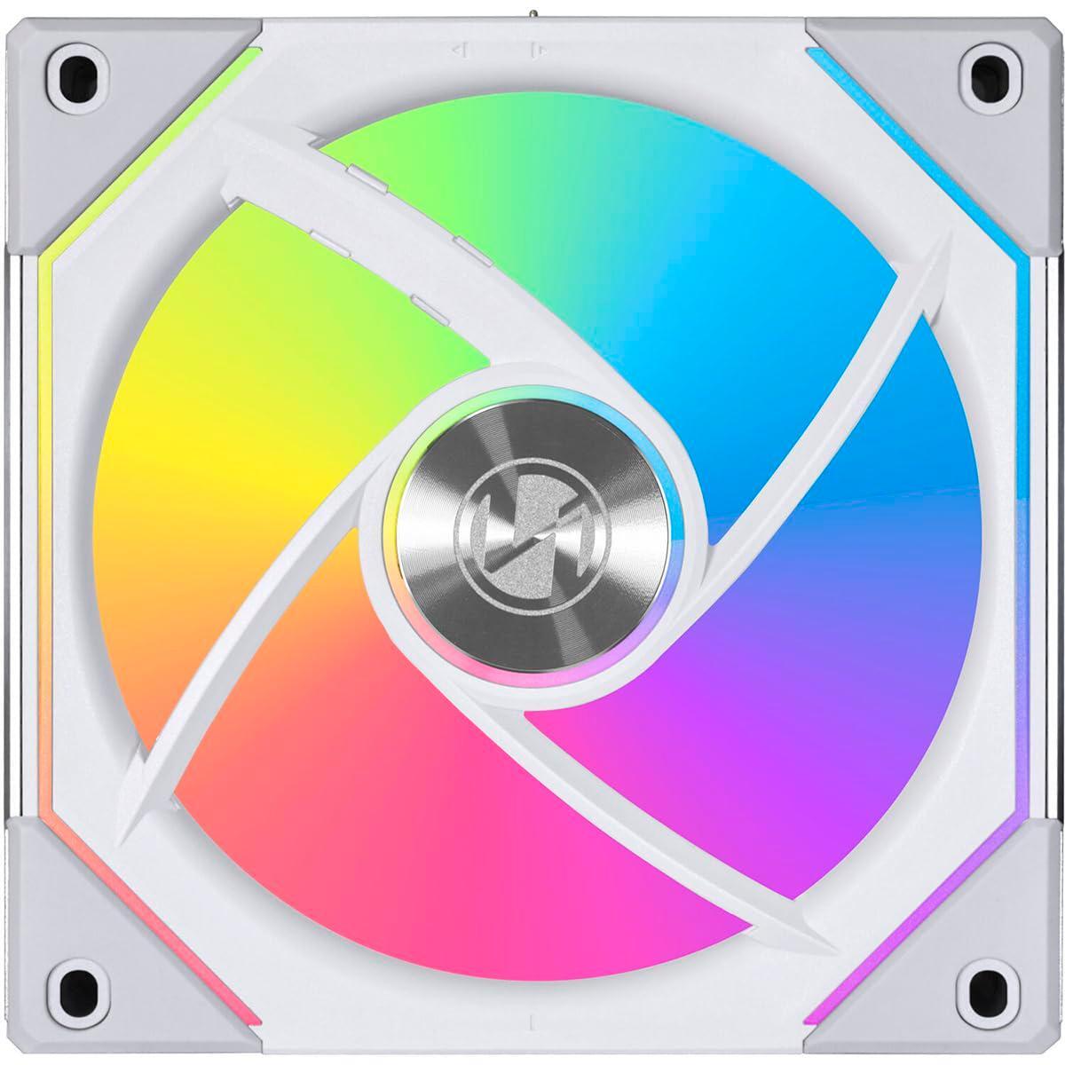 Lian-Li UNI FAN SL-Infinity 120mm ARGB Case Fan with Controller, 3-Pack - White