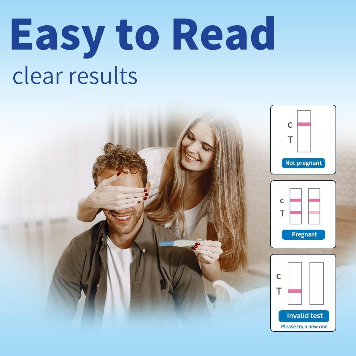 DAVID Pregnancy Test Early Detection HCG Test for Fertility Women, Over 99% Accurate and Reliable Results, Pruebas De Embarazo 6 Days Before Missed Period 6 Count