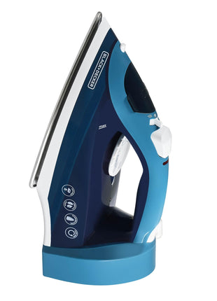 BLACK+DECKER Steam Iron for Clothes with Retractable Cord | Retractable-cord steam iron with anti-drip, vertical steam, auto clean and spray mist for easy ironing.