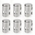 I-MART Pack of 6 Stainless Steel Champagne Stoppers, Prosecco, Sparkling Wine Bottle Stopper, Cork
