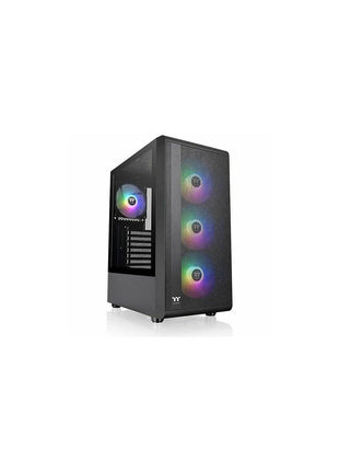 S200 Plus TG ARGB Mid Tower Computer Chassis; 4 x 120mm ARGB Fans Pre-Installed; Mesh Front Panel; TG Side Window; CA-1X2-00M1WN-01; 3 Year Warranty