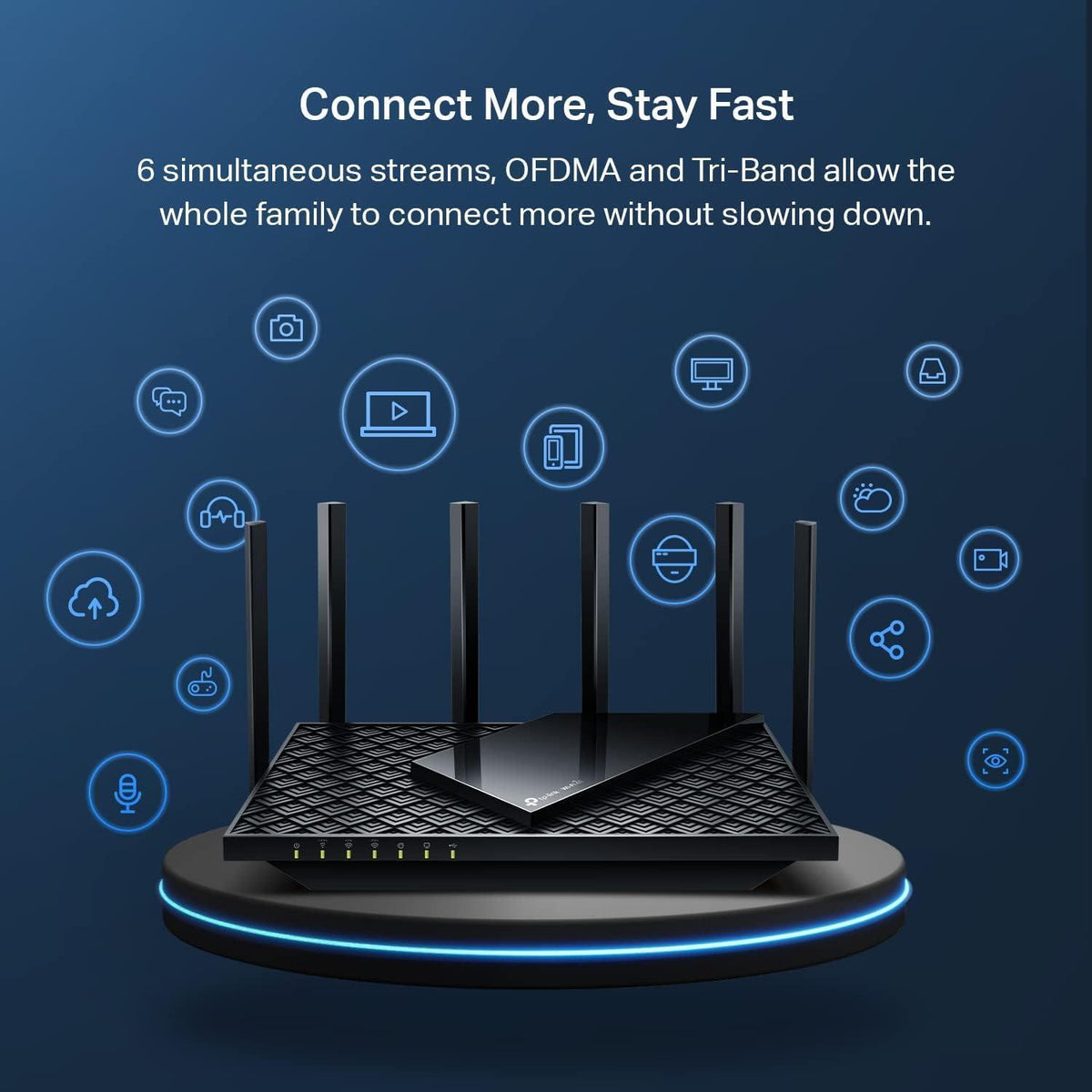 TP-Link AXE5400 Tri-Band WiFi 6E Router (Archer AXE75)- Gigabit Wireless Internet for Gaming, VPN, OneMesh, WPA3