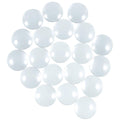 HAUTOCO 20pcs Glass Dome Cabochons 1.57 Inch/40mm Round Cabochons Tiles, Non-calibrated Transparent Large Round Glass for Photo Cameo Craft Jewelry Making