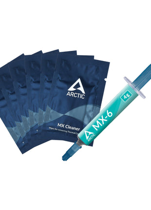 ARCTIC MX-6 (4 g, incl. 6 MX Cleaner) - Ultimate Performance Thermal Paste for CPU, Consoles, Graphics Cards, laptops, Very high Thermal Conductivity, Long Durability, Non-Conductive