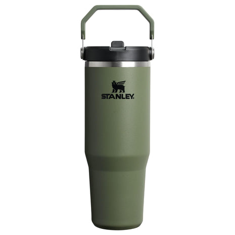 Stanley IceFlow 2.0 Flip Straw Tumbler with Handle 30 oz | Twist On Lid and Flip Up Straw | Leak Resistant Water Bottle | Insulated Stainless Steel | BPA-Free | Dried Pine