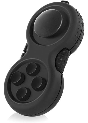 Original Fidget Toy Game, Rubberized Classical Controller Fidget Concentration Toy with 8-Fidget Functions and Lanyard - Excellent for Relieving Stress and Anxiety