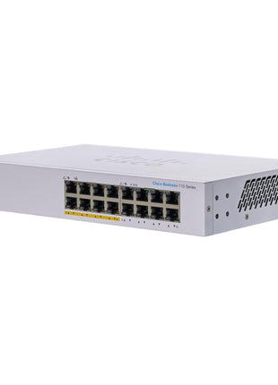 Cisco Business CBS110-16PP-D Unmanaged Switch | 16 Port GE | Partial PoE | Limited Lifetime Protection
