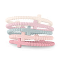 Ryan & Rose Jesus Bracelets - Cross Silicone Bracelet (Dreamy, Small)