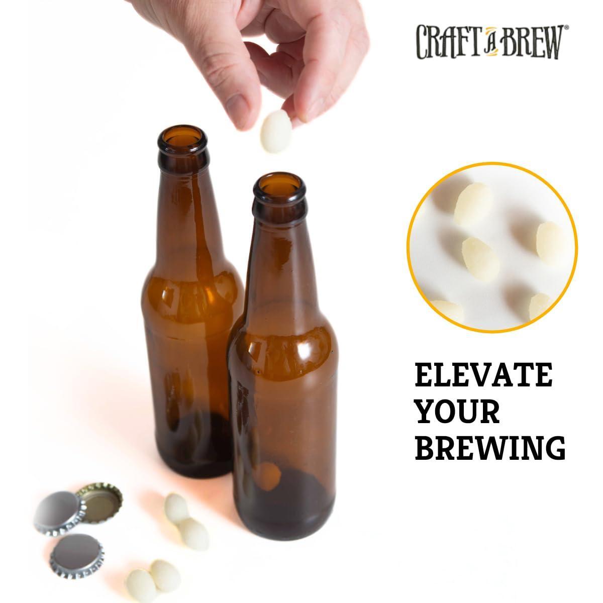 Craft A Brew - Carbonation Drops - For At Home Beer Brewing - Substitute For Priming Sugar - Prepares Homebrew For Carbonation & Bottle Conditioning - Beer & Hard Cider - No Added Flavor - 60 Count
