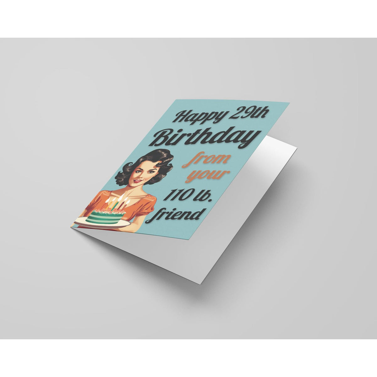 Katie Doodle - Funny Birthday Cards for Women, Friend (Handmade in USA) - Great for 30th, 40th, 50th, 60th, 70th, 75th, 80th, 90th Birthday Gifts for Women Her Friends - Includes 1 Card & 1 Envelope