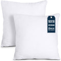 Utopia Bedding Throw Pillows Insert (Pack of 2, White) - 18 x 18 Inches Bed and Couch Pillows - Indoor Decorative Pillow