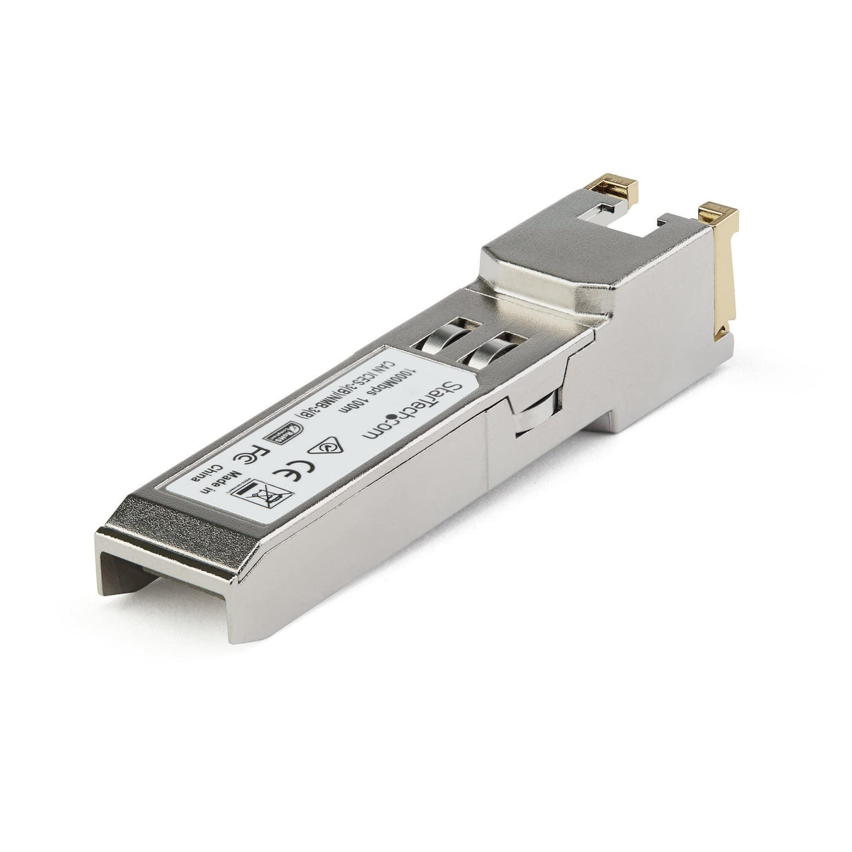 StarTech.com Cisco GLC-TE Compatible Module - 1000BASE-T Copper Industrial Gigabit Ethernet Transceiver - SFP to RJ45 Cat6/Cat5e 100m Extended Temp - Cisco Firepower, IE 2000, C9500, C2960 (GLCTEST)