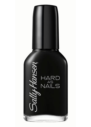 Sally Hansen Hard as Nails, Black Heart, Long Lasting, Chip Resistant, Opaque, Shiny Black Nail Polish