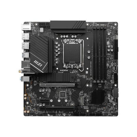 MSI PRO B660M-A WiFi ProSeries Motherboard (mATX, 12th Gen Intel Core, LGA 1700 Socket, DDR5, PCIe 4, 2.5G LAN, M.2 Slots, Wi-Fi 6)