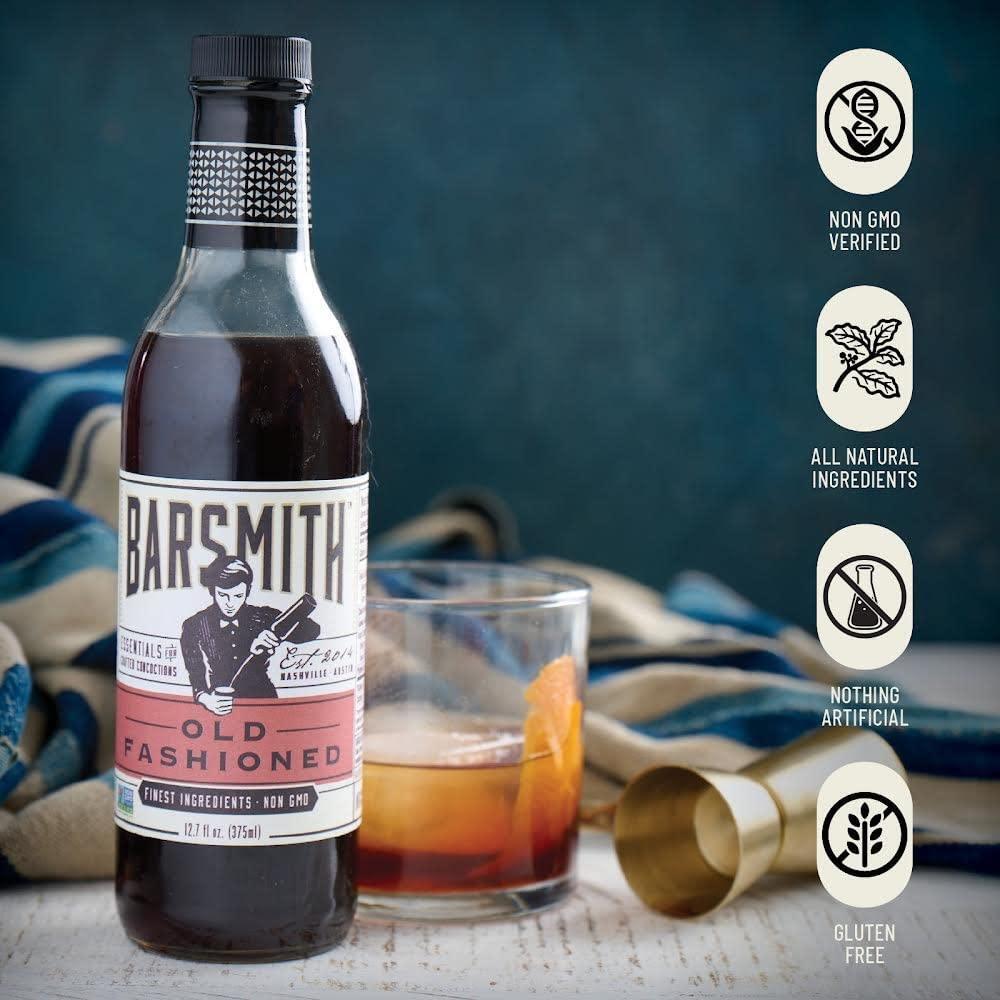 Barsmith Bar Essentials Old Fashioned Mix with Cherry, Citrus & Bitters, 12.7-oz. Bottle, Pack of 1