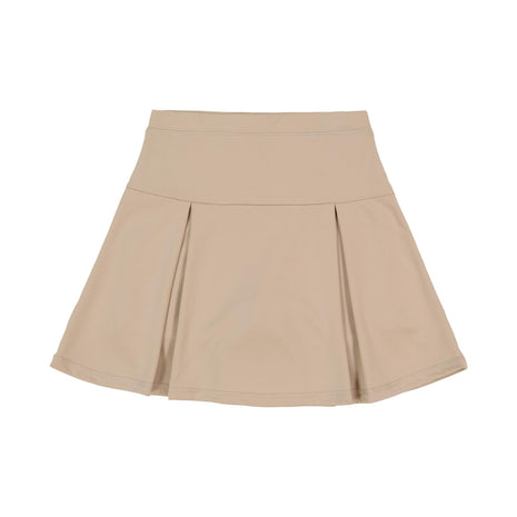 IZOD Girls School Uniform Sensory-Friendly Pleated Scooter, Khaki, 10