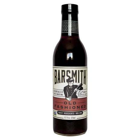 Barsmith Old Fashioned Mix - Classic Whiskey Drink Mixer w/Sweetness, Cherry, Citrus & Bitters - Premium Non-GMO Drink Mixer - Perfect for Bourbon Cocktails & Home Bars - 12.7 oz Bottle (Pack of 1)