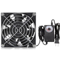 Pano-Mounts 9238ACIP1PACKC 92 x 38 mm Moisture-Proof Small Computer Muffin Exhaust Vent Fan Black