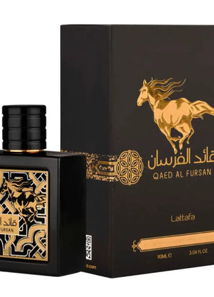 Lattafa Qaed Al Fursan - Oriental, Fruity, Fresh, Amber Wood - Eau de Parfum Long-Lasting Fragrance for Unisex, 3.40 Ounce / 100 ml
