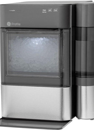GE Profile Opal 2.0 Countertop Nugget Ice Maker with 0.75 Gallon Tank | Chewable nugget ice, 38 lbs/day, First batch in 10 min, 3 lb bin, Melted ice reused, SmartHQ WiFi & Alexa, Stainless Steel