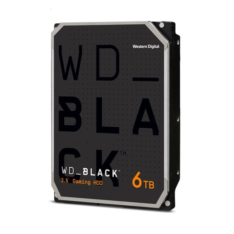 Western Digital 6TB WD_Black Performance Internal Hard Drive HDD - 7200 RPM, SATA 6 Gb/s, 256 MB Cache, 3.5" - WD6004FZBX