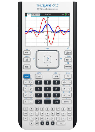 Texas Instruments TI-Nspire CX II Color Graphing Calculator with Student Software (PC/Mac) White 3.54 x 7.48