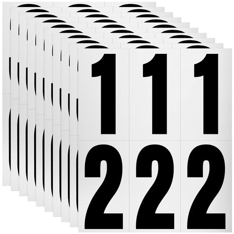 60 Numbers, Reflective Adhesive Mailbox Number Pack, 3", Waterproof Number Stickers for Signs, Door, Cars, Trucks, Home, Business, Address Number
