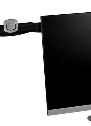 3M Monitor Mount Document Clip Copy Clip, Mounts Right or Left with CommandTM Adhesive, Use on Monitors and Laptops for Easy Viewing and Reduced Clutter, Holds up to 30 Sheets, Black (DH240MB)