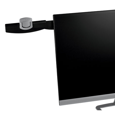 3M Monitor Mount Document Clip Copy Clip, Mounts Right or Left with CommandTM Adhesive, Use on Monitors and Laptops for Easy Viewing and Reduced Clutter, Holds up to 30 Sheets, Black (DH240MB)