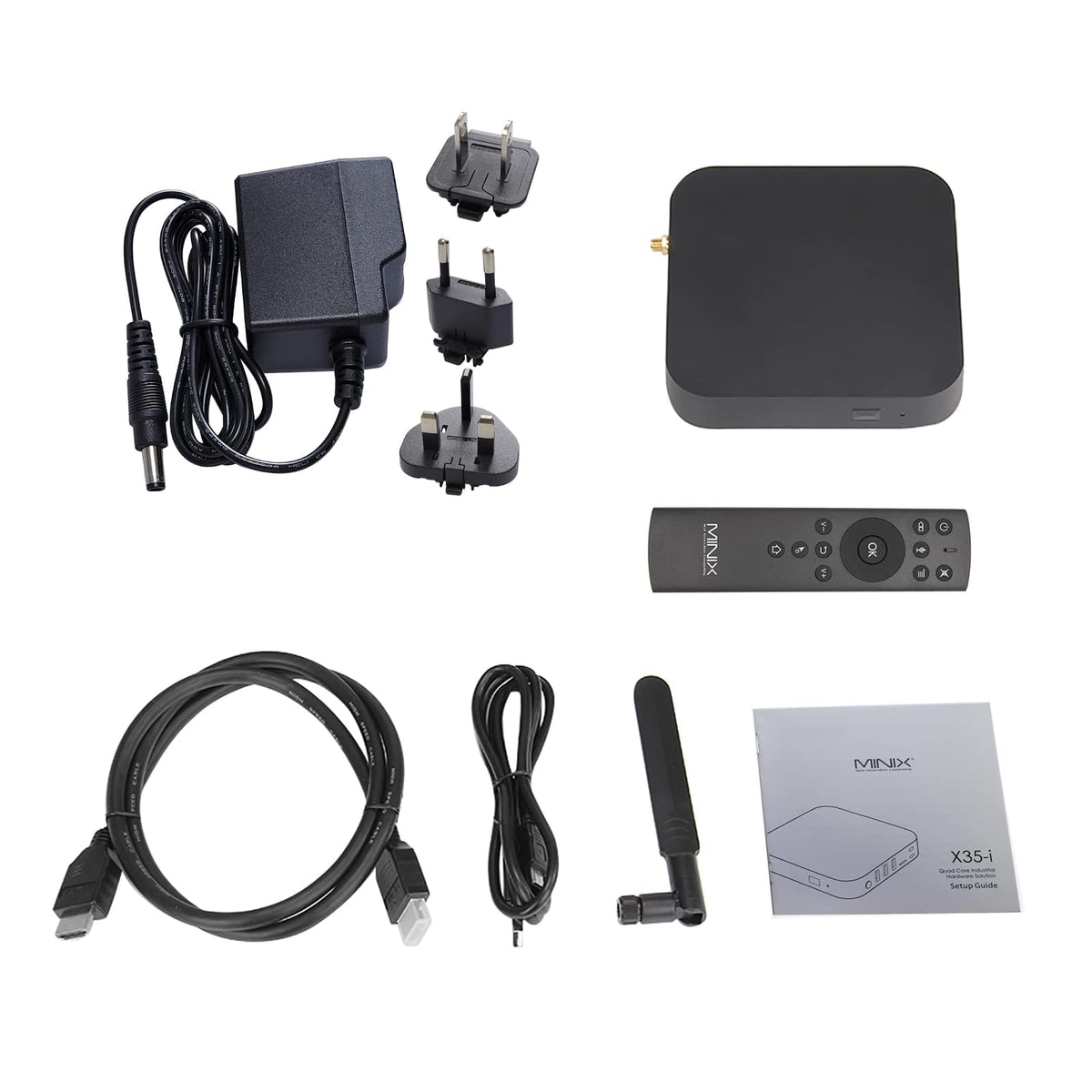 MINIX X35-i Max 4K Ultra HD Industrial Android Player, WiFi 6/4GB DDR4/32GB eMMC 5.1 Storage/GLAN/Pre-Rooted Firmware/Wake On LAN/Auto Power. Ideal for Digital Signage and Industrial Application.