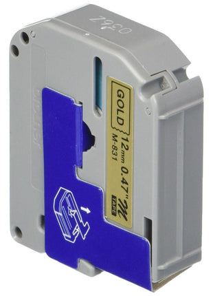 Brother M831 Non-Laminated Tape Cartridge - 0.5 inch x 26' - 1 x Tape - Golden