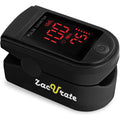 Zacurate Pro Series 500DL Fingertip Pulse Oximeter Blood Oxygen Saturation Monitor with Silicone Cover, Batteries and Lanyard (Royal Black)
