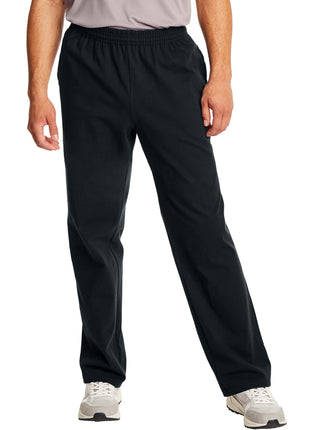 Hanes Men's Sweatpants Pack - 3-Pack - Essentials Midweight Cotton Jersey Lounge Pants - Open Bottom - Pockets - 32"