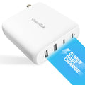 VisionTek GaN II 100W Wall Fast Charger - Quad Ports 2X USB-C 2X USB-A - Compatible with MacBook Pro/Air, Ipad, iPhone, Galaxy, Steam Deck, Thinkpad, Dell XPS, Pixel and More - 901537