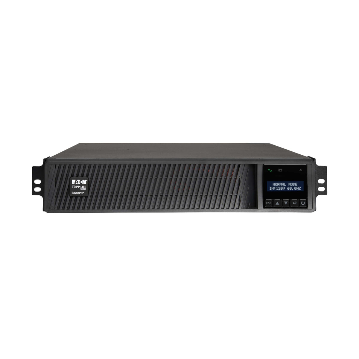 Tripp Lite Eaton Series 3000VA Smart UPS Back Up, Sine Wave, 120V, 3000W, 7 Outlets, 2U Rackmount or Tower, Network Card Option, LCD, USB, DB9, 3-Year Warranty & $250,000 Insurance (SMART3000RM2U)