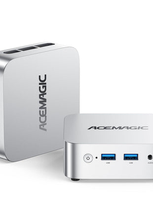 ACEMAGIC K1 Mini PC AMD Ryzen R2544 8GB DDR4 256GB SSD Mini Computers (Turbo 3.7GHz), Win 11 Pro Radeon 4K Triple Display Desktop Computers 3.2USB-C Max 28W, VESA GbE/WiFi/BT Education/Business Office