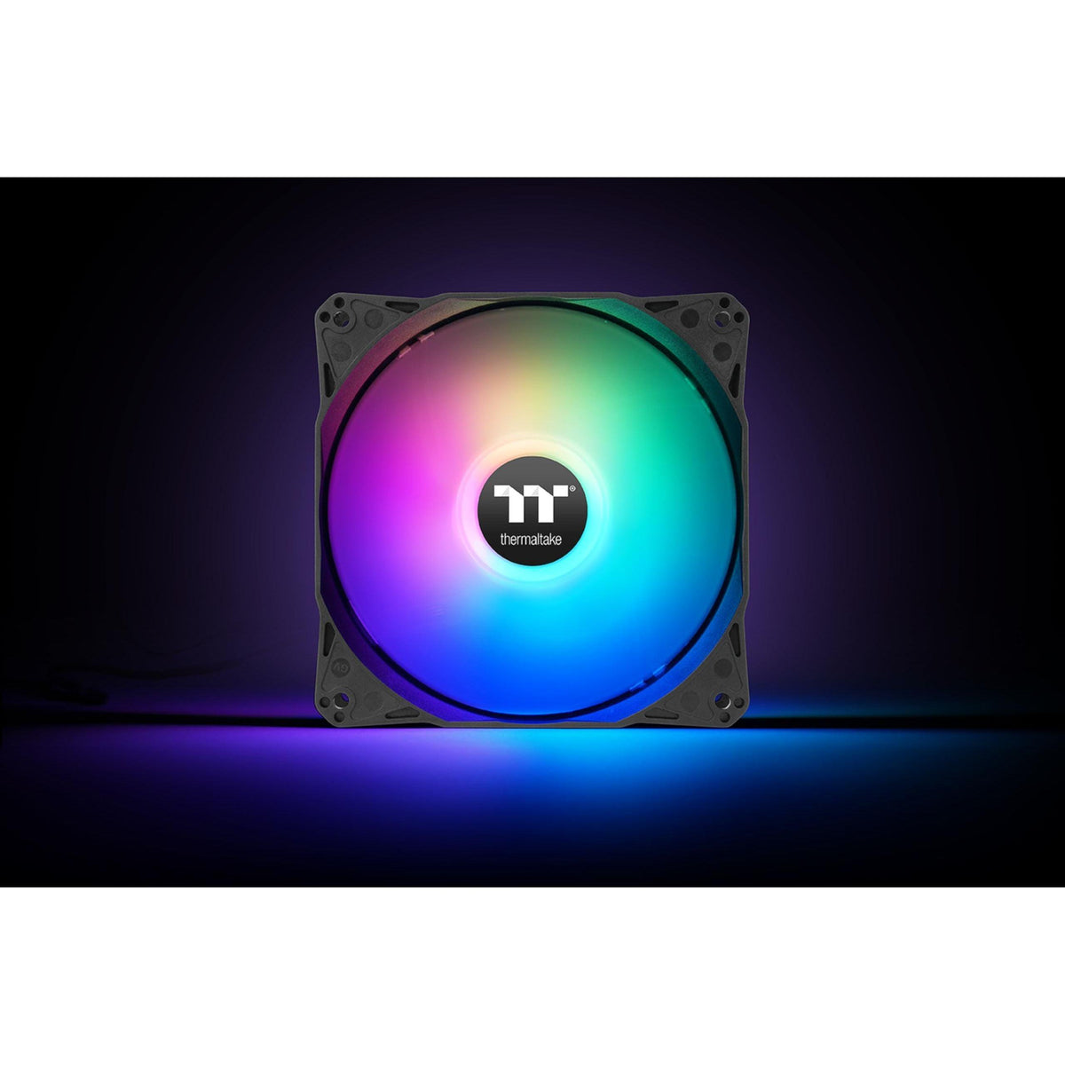 Thermaltake LE120 ARGB PWM Fan (3 Pack), PWM controlled 500~1500 rpm, 5V Motherboard Sync, 16.8 Million Colors 9 Addressable LEDs, Airflow 66.1 CFM, 120mm Hydraulic Bearing, Case Fan, CL-F204-PL12SW-A